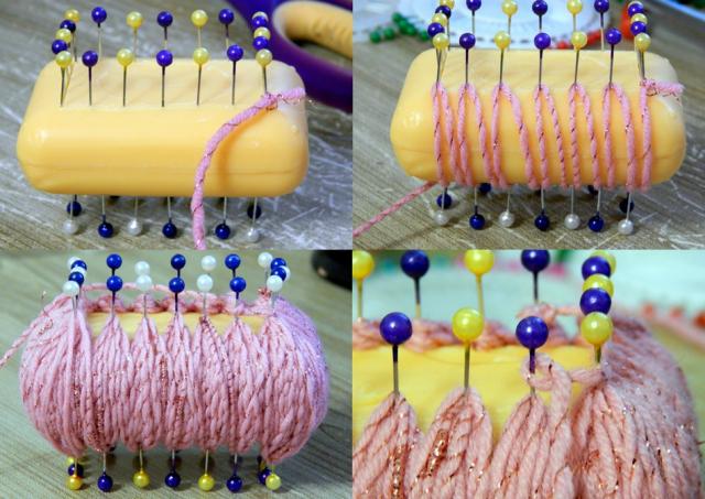 Мастер-класс по плетению атласными лентами: Корзинка на мыле